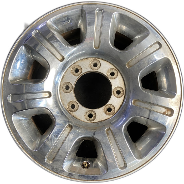 20" FORD F250SD PICKUP 12-16 20x8 , 7 spoke Original OEM Wheel Rim - CHROME - Front View