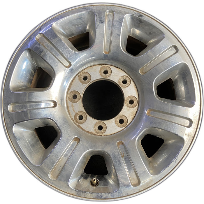 20" FORD F250SD PICKUP 12-16 20x8 , 7 spoke Original OEM Wheel Rim - CHROME - Front View