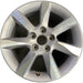 17" TL 12-14 17x8 Original OEM Wheel Rim - MACHINED SILVER - Front View
