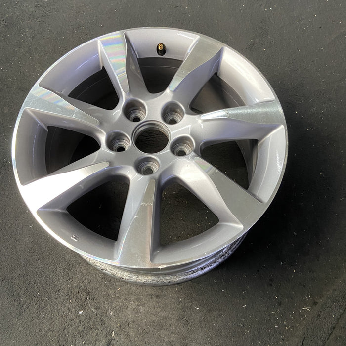 17" TL 12-14 17x8 Original OEM Wheel Rim - MACHINED SILVER - View 8
