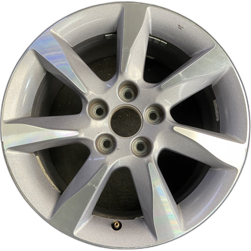 17" TL 12-14 17x8 Original OEM Wheel Rim - MACHINED SILVER - Front View