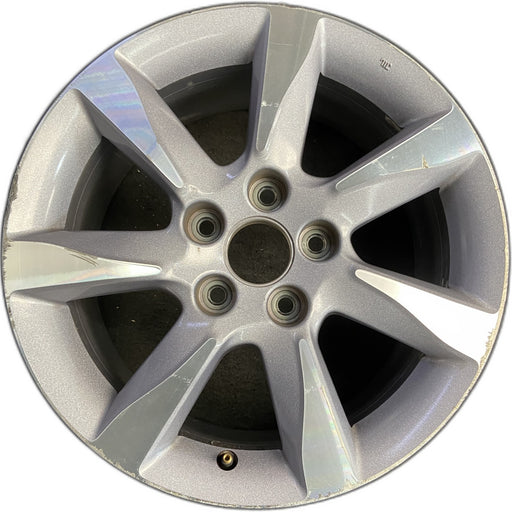 17" TL 12-14 17x8 Original OEM Wheel Rim - MACHINED SILVER - Front View