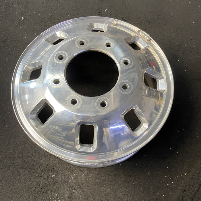18" SIERRA 3500 PICKUP 24 DRW, 18x6.5, front Original OEM Wheel Rim - POLISHED - View 8