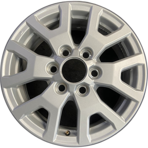 17" TACOMA 24-26 17x7, alloy Original OEM Wheel Rim - SILVER - Front View