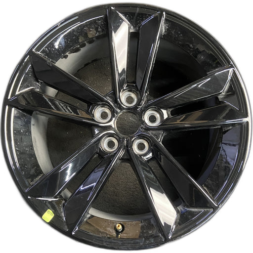 18" MUSTANG 24-26 18x8.5, Original OEM Wheel Rim - BLACK - Front View
