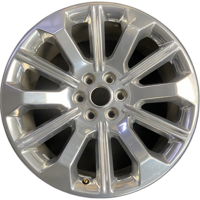 22" FORD F150 PICKUP 21-23 22x8.5 Original OEM Wheel Rim - POLISHED - Front View
