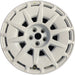 19" MUSTANG 26 19x9, 10 spoke, slotted spoke Original OEM Wheel Rim - WHITE - Front View