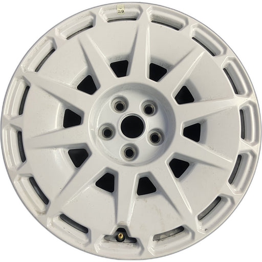 19" MUSTANG 26 19x9, 10 spoke, slotted spoke Original OEM Wheel Rim - WHITE - Front View