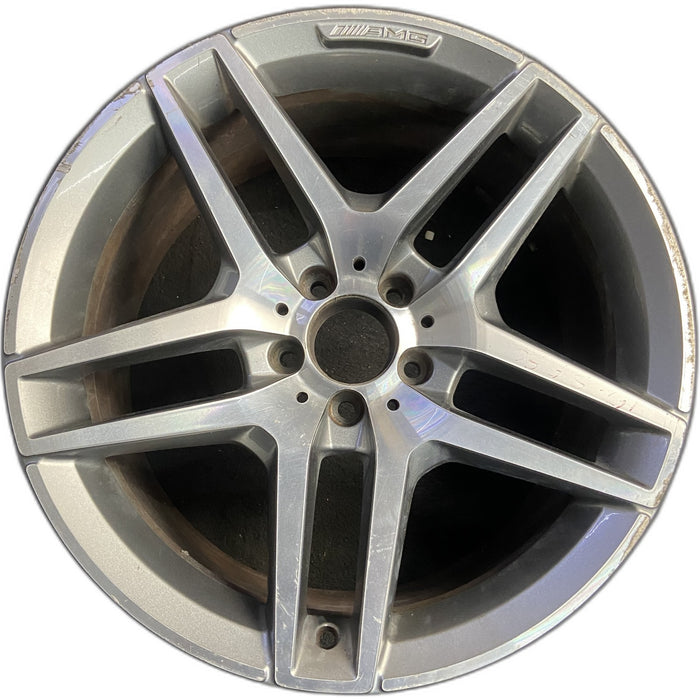 19" MERCEDES S-CLASS 14 222 Type; S550, 19x9.5 , narrow spokes Original OEM - Front View