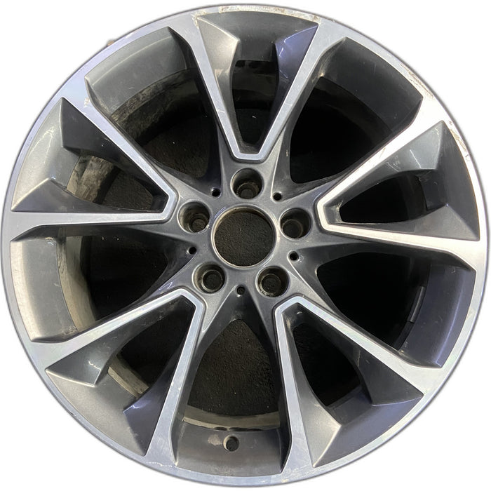 19" BMW X5 14-18 19x9 , 5 spoke, V spoke, narrow spoke Original OEM Wheel Rim - - Front View