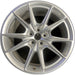 19" MUSTANG 24-26 19x8.5, , V spoke Original OEM Wheel Rim - SILVER - Front View