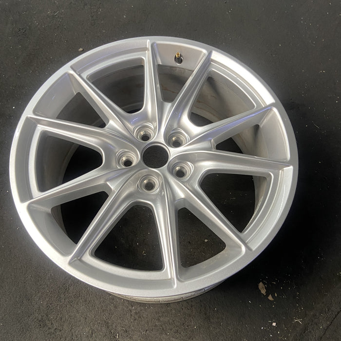 19" MUSTANG 24-26 19x8.5, , V spoke Original OEM Wheel Rim - SILVER - View 8