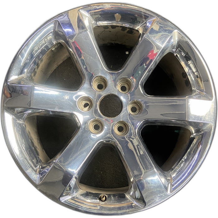 20" FORD F150 PICKUP 21-23 20x8.5, 6 spoke, Original OEM Wheel Rim - CHROME - Front View