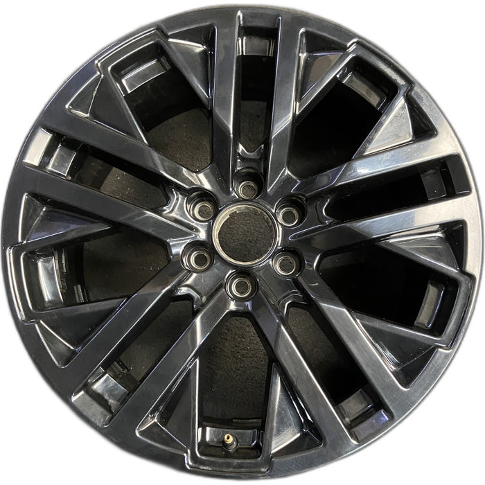 22" SIERRA 1500 PICKUP 19 , 22x9, 10 spoke, opt SGM Original OEM Wheel Rim - - Front View