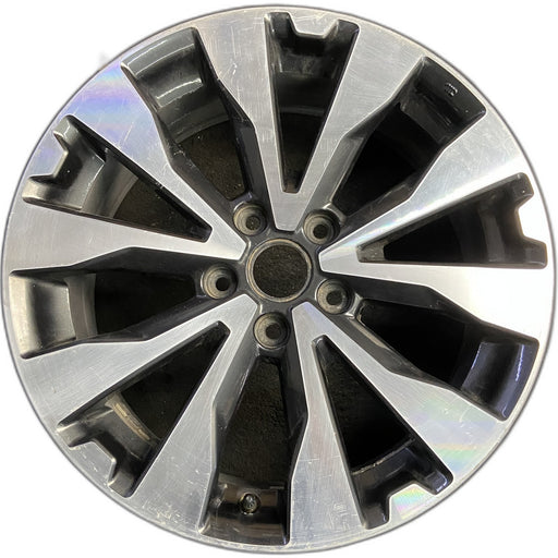 18" LEGACY 17 18x7 , inlay Original OEM Wheel Rim - MACHINED GREY - Front View