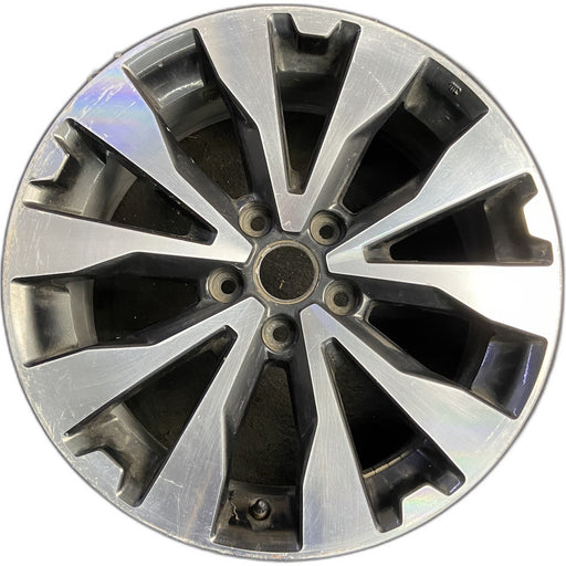 18" LEGACY 17 18x7 , inlay Original OEM Wheel Rim - MACHINED GREY - Front View