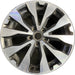 18" LEGACY 17 18x7 , inlay Original OEM Wheel Rim - MACHINED GREY - Front View