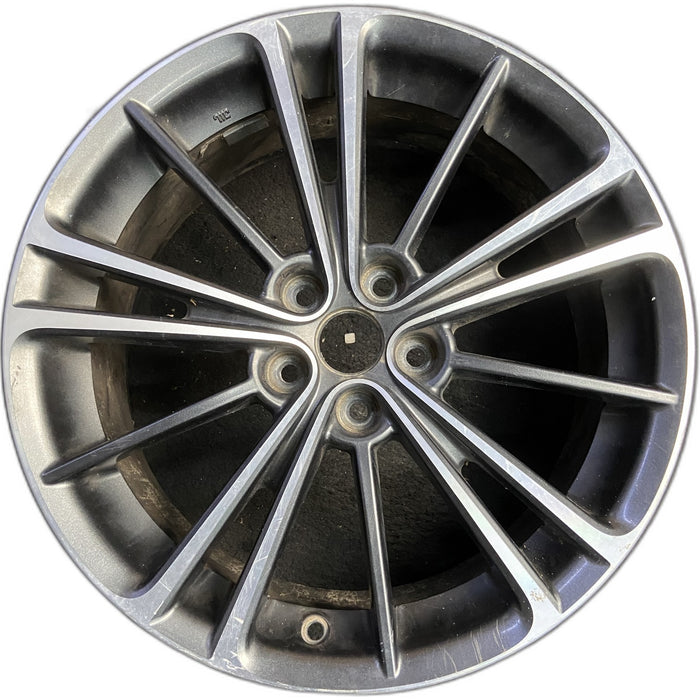 17" BR-Z 13-14 17x7, Original OEM Wheel Rim - MACHINED CHARCOAL - Front View