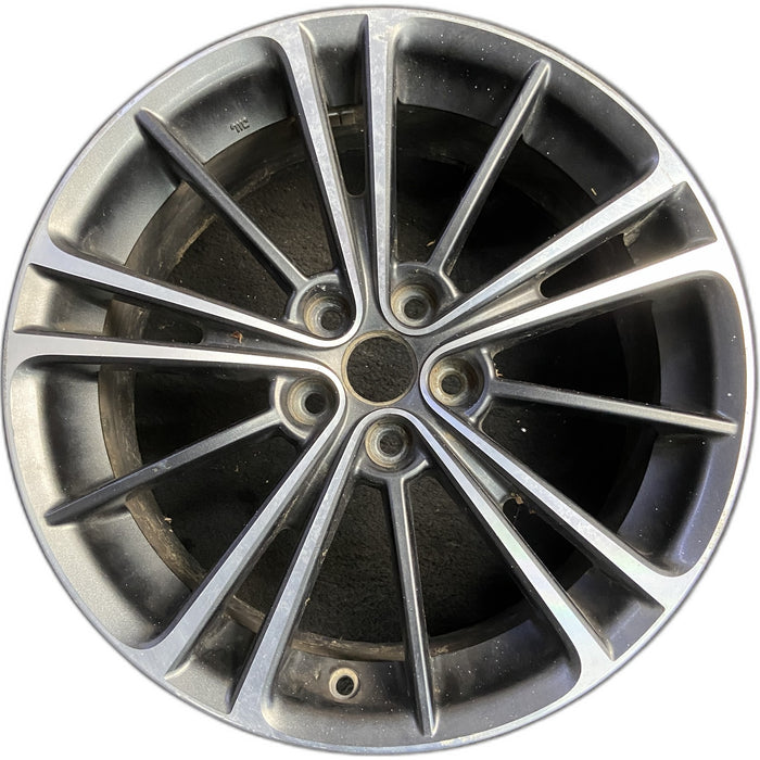17" BR-Z 13-14 17x7, Original OEM Wheel Rim - MACHINED CHARCOAL - Front View