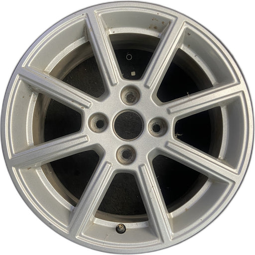 16" FIESTA 14 16x6.5, 8 spoke Original OEM Wheel Rim - SILVER - Front View
