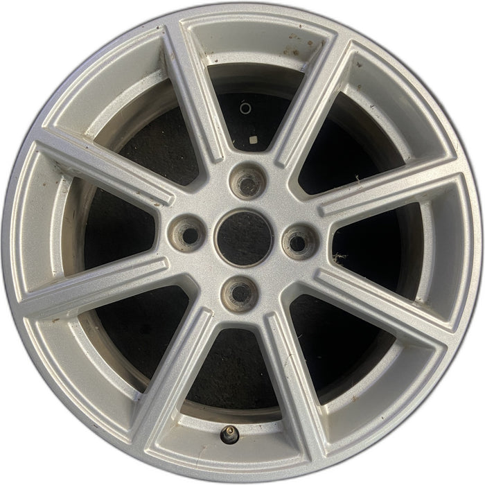 16" FIESTA 14 16x6.5, 8 spoke Original OEM Wheel Rim - SILVER - Front View