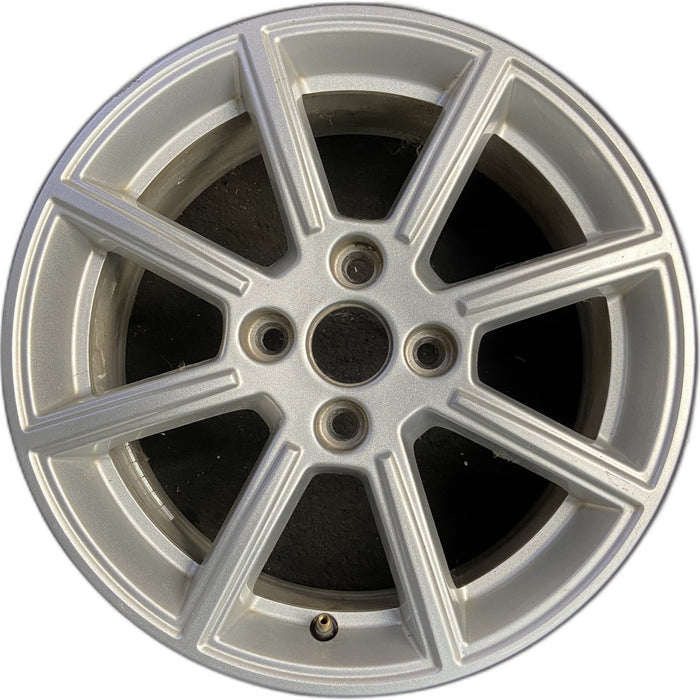 16" FIESTA 14 16x6.5, 8 spoke Original OEM Wheel Rim - SILVER - Front View