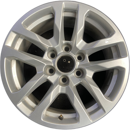 18" SIERRA 1500 PICKUP 19 , 18x8.5, 10 spoke, silver Original OEM Wheel Rim - Front View