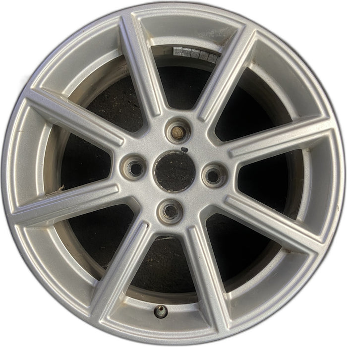 16" FIESTA 14 16x6.5, 8 spoke Original OEM Wheel Rim - SILVER - Front View
