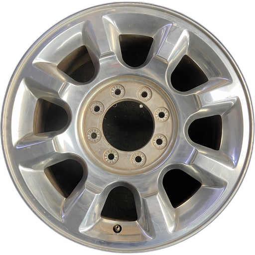 20" FORD F250SD PICKUP 11-16 20x8 , 8 spoke Original OEM Wheel Rim - POLISHED - Front View