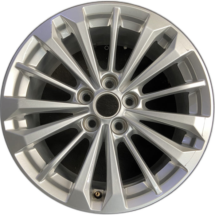 18" CT6 18 18x8, opt PJF Original OEM Wheel Rim - SILVER - Front View