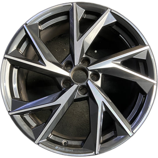 20" AUDI R8 21-23 20x8.5, , Y spoke Original OEM Wheel Rim - MACHINED CHARCOAL - Front View