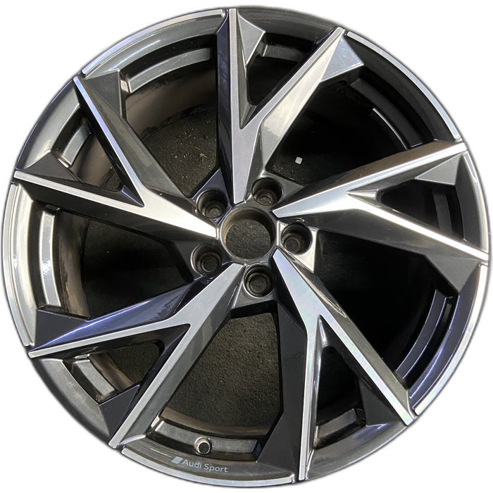 20" AUDI R8 21-23 20x8.5, , Y spoke Original OEM Wheel Rim - MACHINED CHARCOAL - Front View
