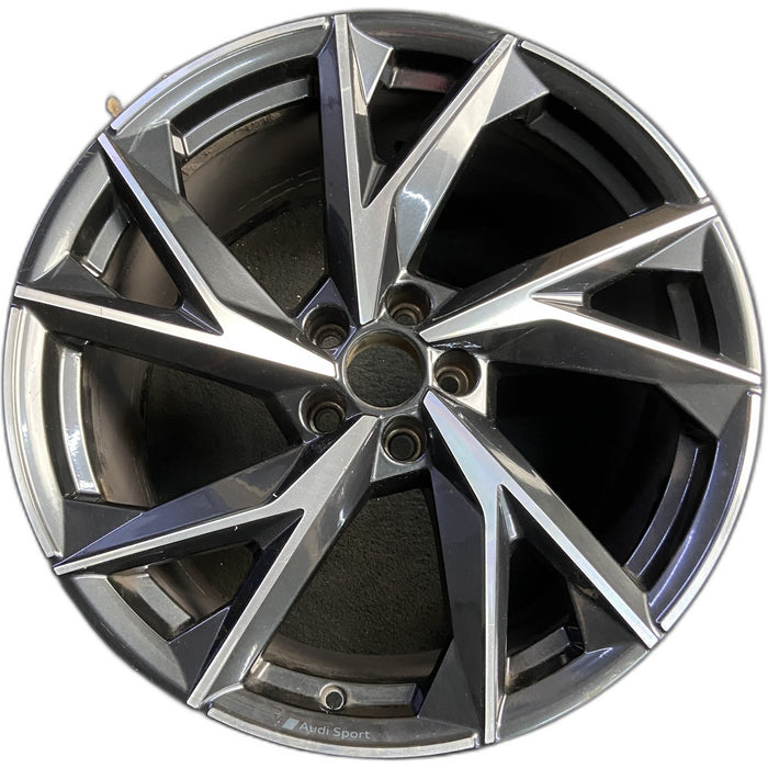 20" AUDI R8 21-23 20x11, , Y spoke Original OEM Wheel Rim - MACHINED CHARCOAL - Front View