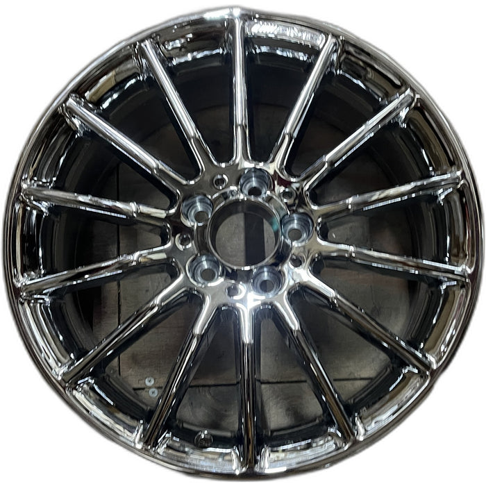18" MERCEDES B-CLASS 15 246 Type; , 18x7.5, 14 spoke Original OEM Wheel Rim - - Front View