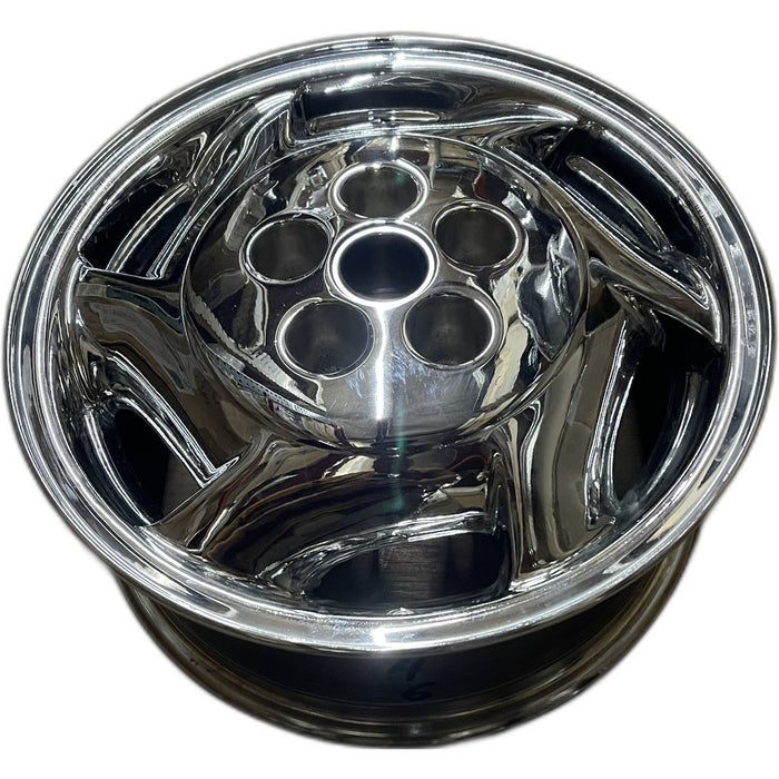 16" LUMINA CAR 00 16x6.5 , Original OEM Wheel Rim - CHROME - Front View