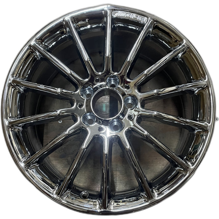 18" MERCEDES B-CLASS 15 246 Type; , 18x7.5, 14 spoke Original OEM Wheel Rim - - Front View