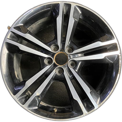 19" CHARGER 14 19x7.5 , face with pockets Original OEM Wheel Rim - POLISHED - Front View