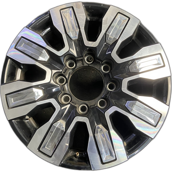 20" SIERRA 2500 PICKUP 24 20x8.5, 8 spoke, raised spoke , inserts Original OEM - Front View