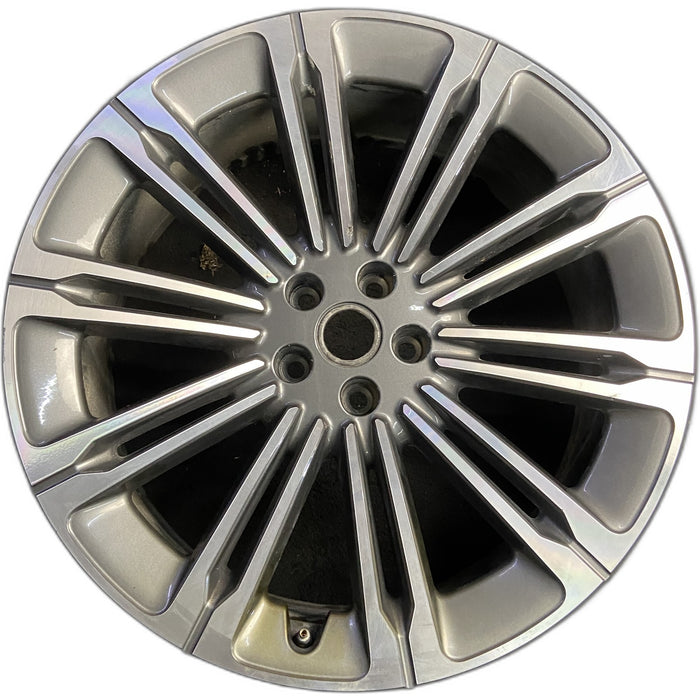 23" OEM Wheel Rim SAW72377 - MACHINED CHARCOAL - Front View