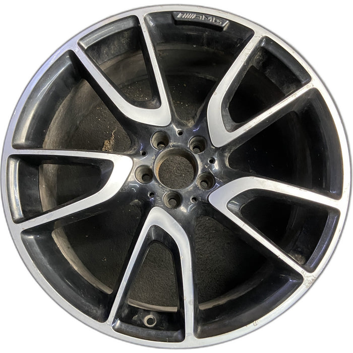 21" MERCEDES GLC-CLASS 17 253 Type, GLC43, 21x8.5, accents Original OEM Wheel - Front View
