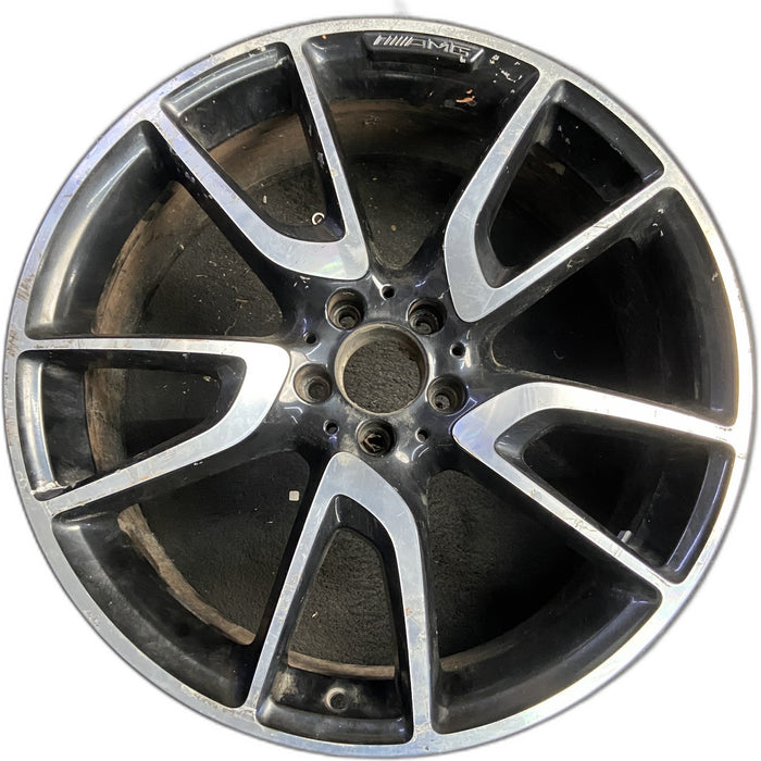 21" MERCEDES GLC-CLASS 17 253 Type, GLC43, 21x8.5, accents Original OEM Wheel - Front View