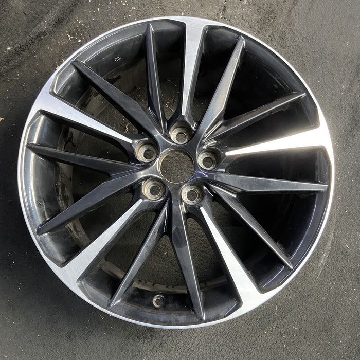 19" CAMRY 18-20 19x8 Original OEM Wheel Rim - MACHINED BLACK - Additional View