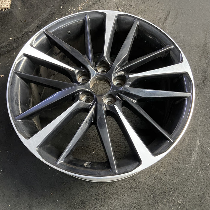 19" CAMRY 18-20 19x8 Original OEM Wheel Rim - MACHINED BLACK - View 7
