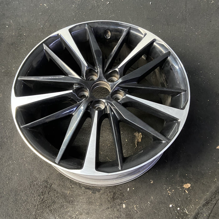 19" CAMRY 18-20 19x8 Original OEM Wheel Rim - MACHINED BLACK - View 8