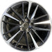 19" CAMRY 18-20 19x8 Original OEM Wheel Rim - MACHINED BLACK - Front View