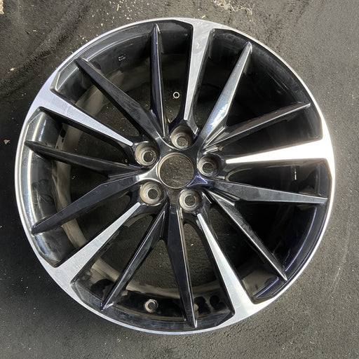 19" CAMRY 18-20 19x8 Original OEM Wheel Rim - MACHINED BLACK - Additional View