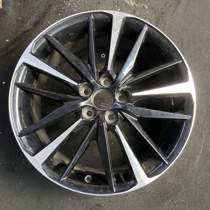 19" CAMRY 18-20 19x8 Original OEM Wheel Rim - MACHINED BLACK - Additional View