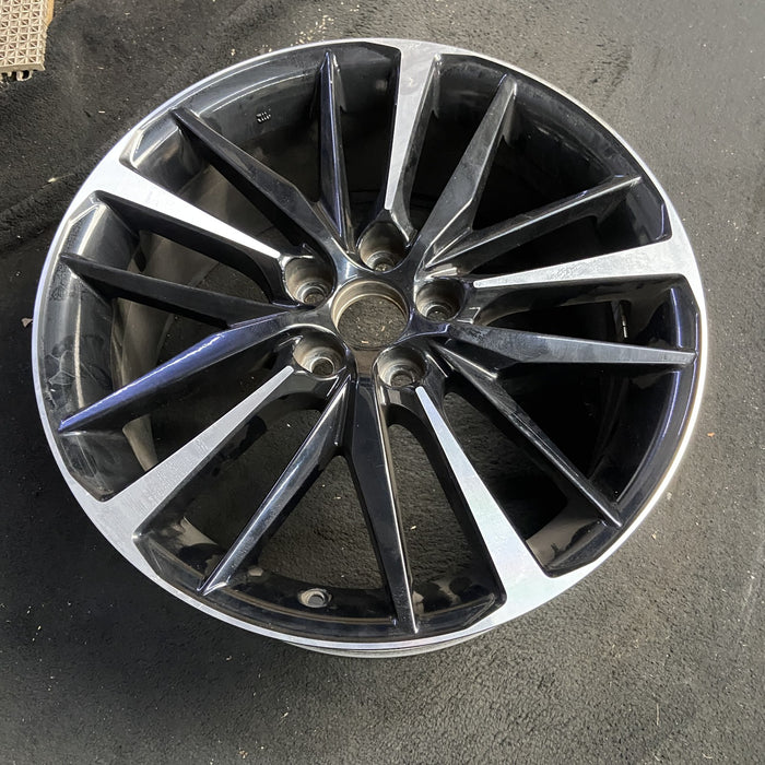 19" CAMRY 18-20 19x8 Original OEM Wheel Rim - MACHINED BLACK - View 7