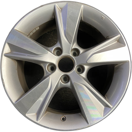17" ILX 13-15 17x7, 5 spoke Original OEM Wheel Rim - MACHINED SILVER - Front View