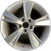17" ILX 13-15 17x7, 5 spoke Original OEM Wheel Rim - MACHINED SILVER - Front View